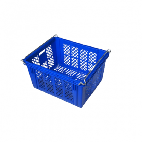 ตะกร้าพลาสติกหูเหล็ก